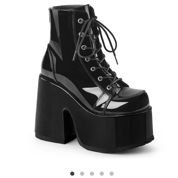 Demonia Shoes - Demonia matte black Camel boots